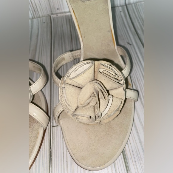 Pelle Moda Leather Slip On Sandal Heel Size 8M - Picture 8 of 10